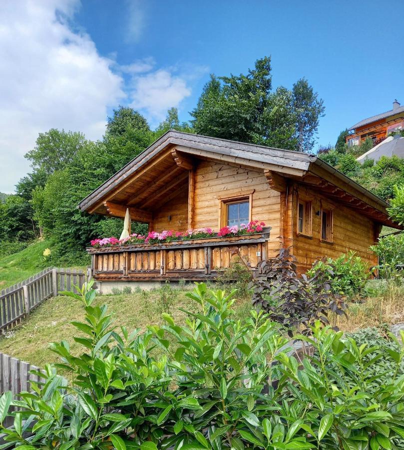 Das Paradieschen Edlitz - Stilvolles Blockhaus Mit Kamin מראה חיצוני תמונה
